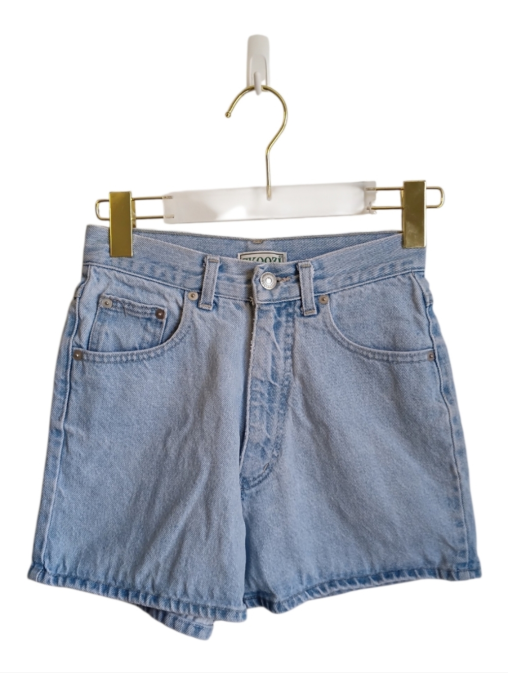 Vintage Skoozi Light Wash Denim Shorts Size 0 Daisy Dukes Cottagecore Boho